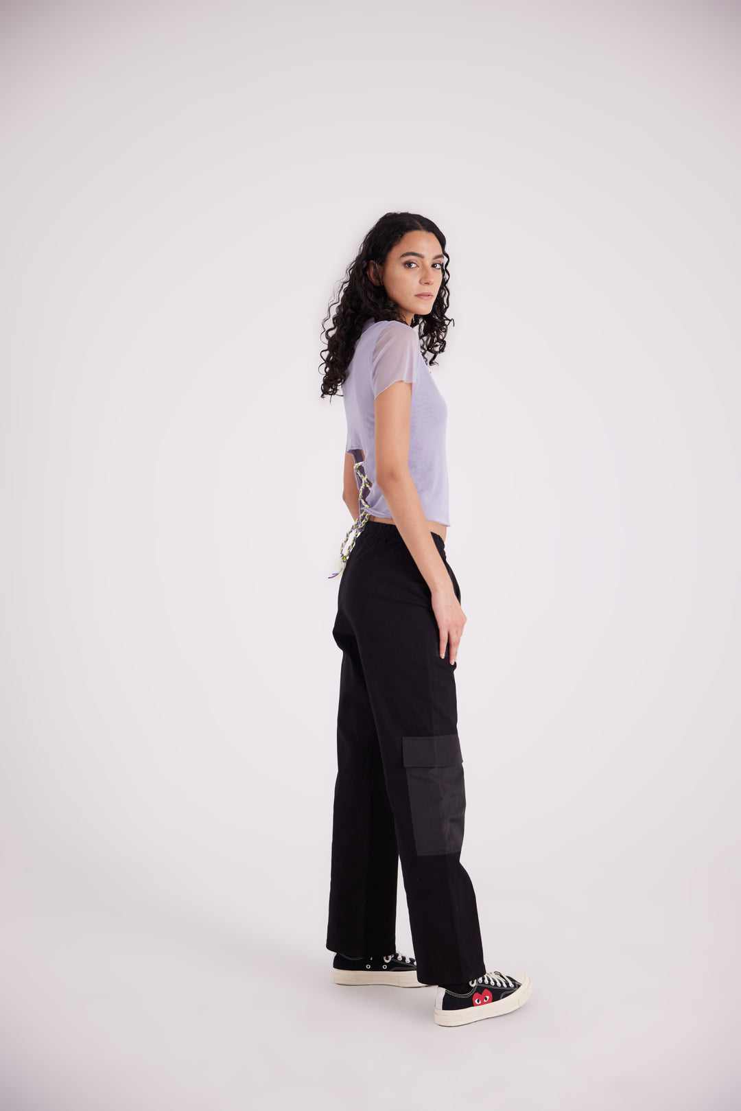 Black cargo pants