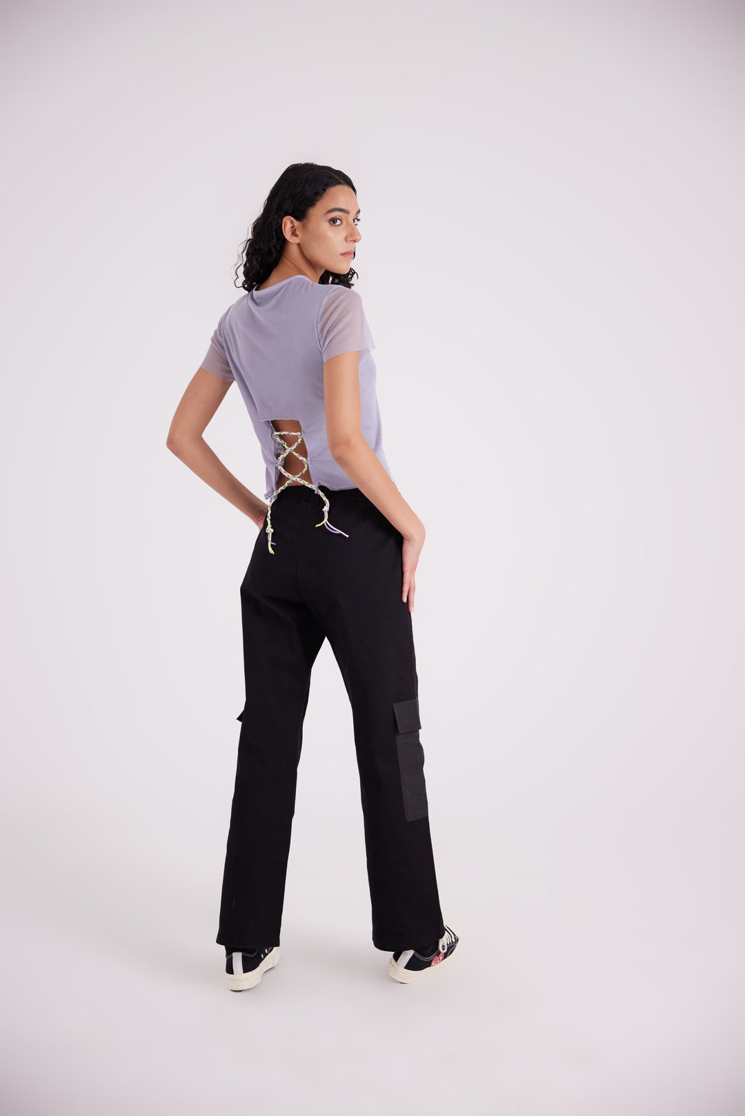 Black cargo pants