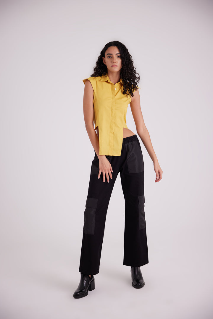Mustard tongues out shirt