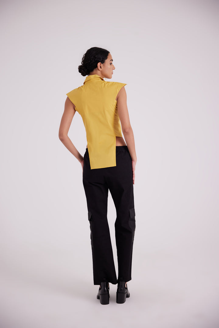 Mustard tongues out shirt