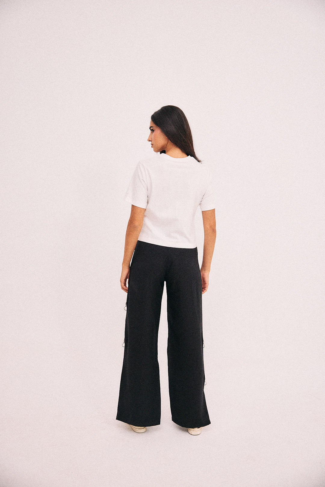 Black zipper pants
