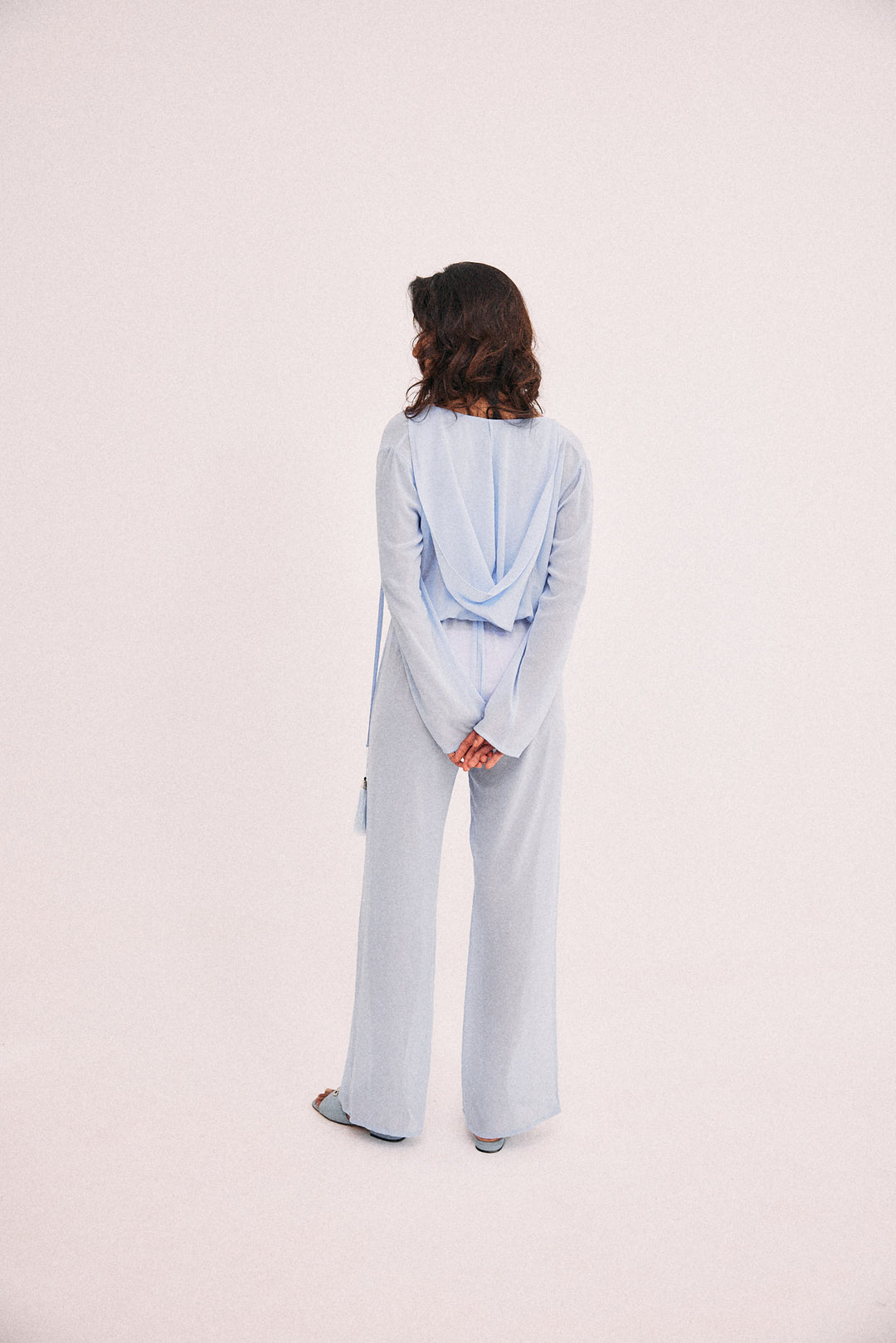 Day or night jumpsuit in light blue